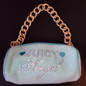 New Juicy Couture "Juicy Angel" Blue Barrel Purse